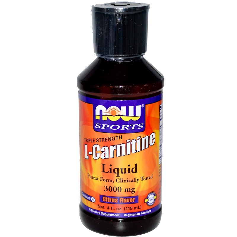 Now Foods, LCarnitine Liquid, Triple Strength, Citrus Flavor, 3000 mg