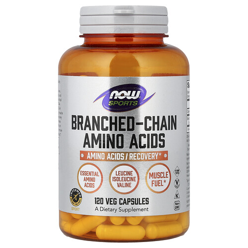 NOW Foods, Sports, Branched-Chain Amino Acids, 120 Veg Capsules (650 mg per Capsule)