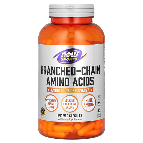 NOW Foods, Sport, verzweigtkettige Aminosäuren, 240 Kapseln