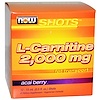 Shots, L-Carnitine, Acai Berry, 2,000 mg, 12 Shots, 0.5 fl oz (15 ml) Each
