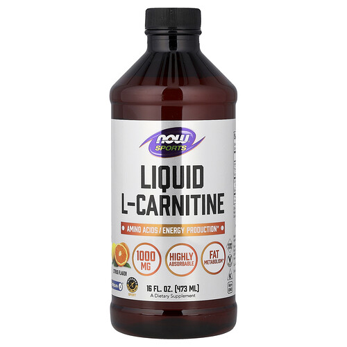 NOW Foods スポーツ リキッドL-カルニチン シトラス 16fl oz (473ml)