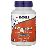 Now Foods: L-Carnitine Fitness Support Dietary Supplement, 1000 mg, Tablets