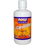 Now Foods, Жидкий L-карнитин с цитрусовым вкусом для спортсменов, 1000 мг, 32 жидкие унции (946 мл) отзывы