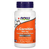 Now Foods, L-карнитин, 500 мг, 60 растительных капсул