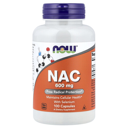 NOW Foods, NAC With Selenium, NAC mit Selen, 100 Kapseln