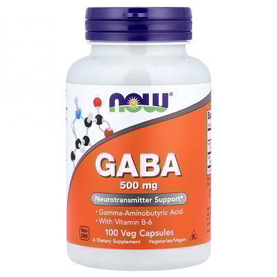 Product Image for NOW Foods, GABA , 100 Veg Capsules