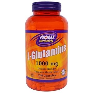 Now Foods, «Спорт», L-глютамин 1000 мг, 240 капсул