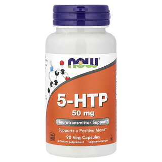 NOW Foods, 5-HTP, 50 mg, 90 Veg Capsules