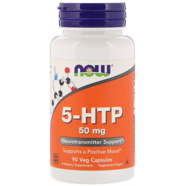 Now Foods, 5-HTP, 50 mg, 90 Kapseln