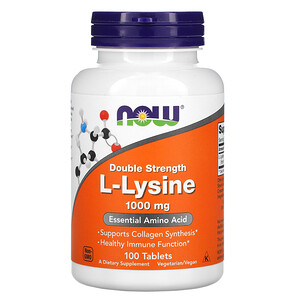 Now Foods, L-Lysine, 1,000 mg, 100 Tablets отзывы