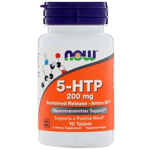 Отзывы о Now Foods, 5-HTP, Sustained Release — Amino SR, 200 mg , 90 Tablets