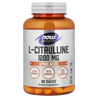 NOW Foods, Sports, L-Citrulline, 1,200 mg, 120 Tablets