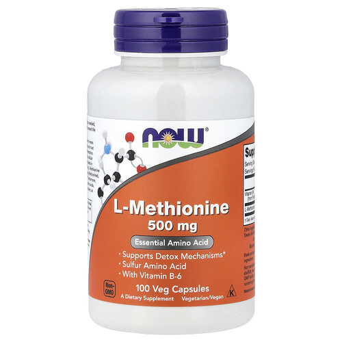 NOW Foods, L-Methionine, 500 mg, 100 Capsules