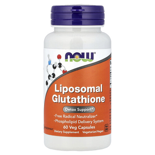 NOW Foods, Liposomales Glutathion, 60 pflanzliche Kapseln (250 mg pro Kapsel)