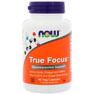 Now Foods, True Focus, 90 растительных капсул