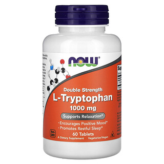NOW Foods, L-triptofan, 1.000 mg, 60 comprimate