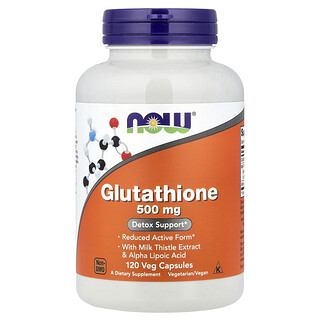 NOW Foods, Glutathione , 500 mg, 120 Veg Capsules