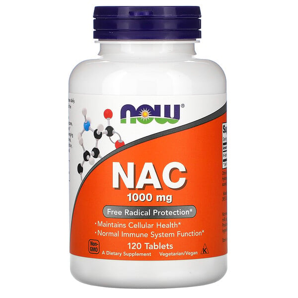Now Foods, NAC, 1000 mg, 120錠