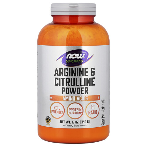 NOW Foods スポーツ アルギニン&シトルリン パウダー 340g