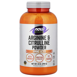 NOW Foods, Sport, Arginine & Citrulline Poeder, 12 oz (340 g)