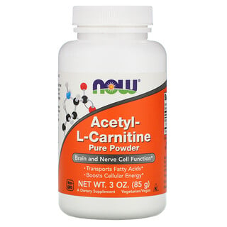 Now Foods, ацетил-L-карнитин, 85 г (3 унции)