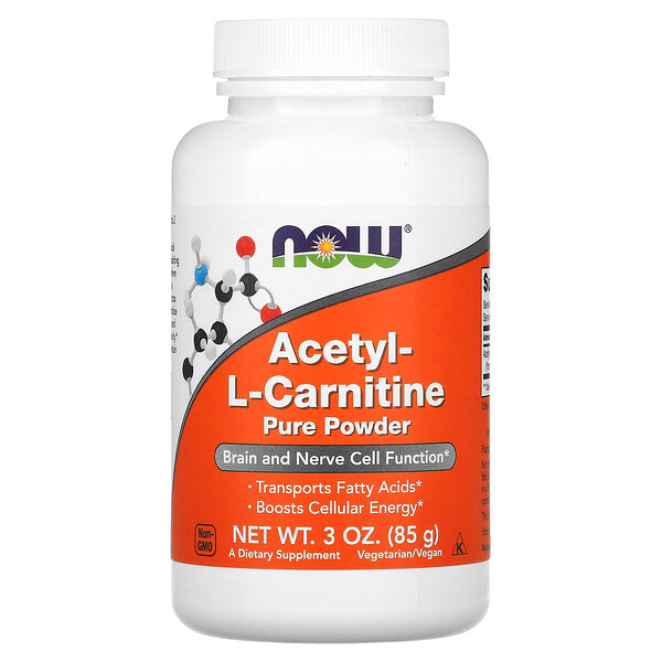 NOW Foods, AcetylLCarnitine, 3 oz (85 g)