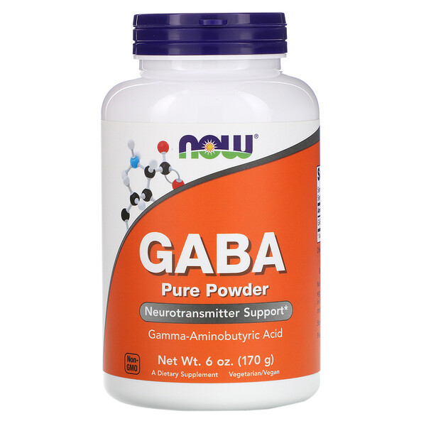 Now Foods, ГАМК, чистый порошок, 170 г (6 унций)