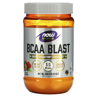 

NOW Foods Sports BCAA Blast Natural Raspberry 21.16 oz (600 g)