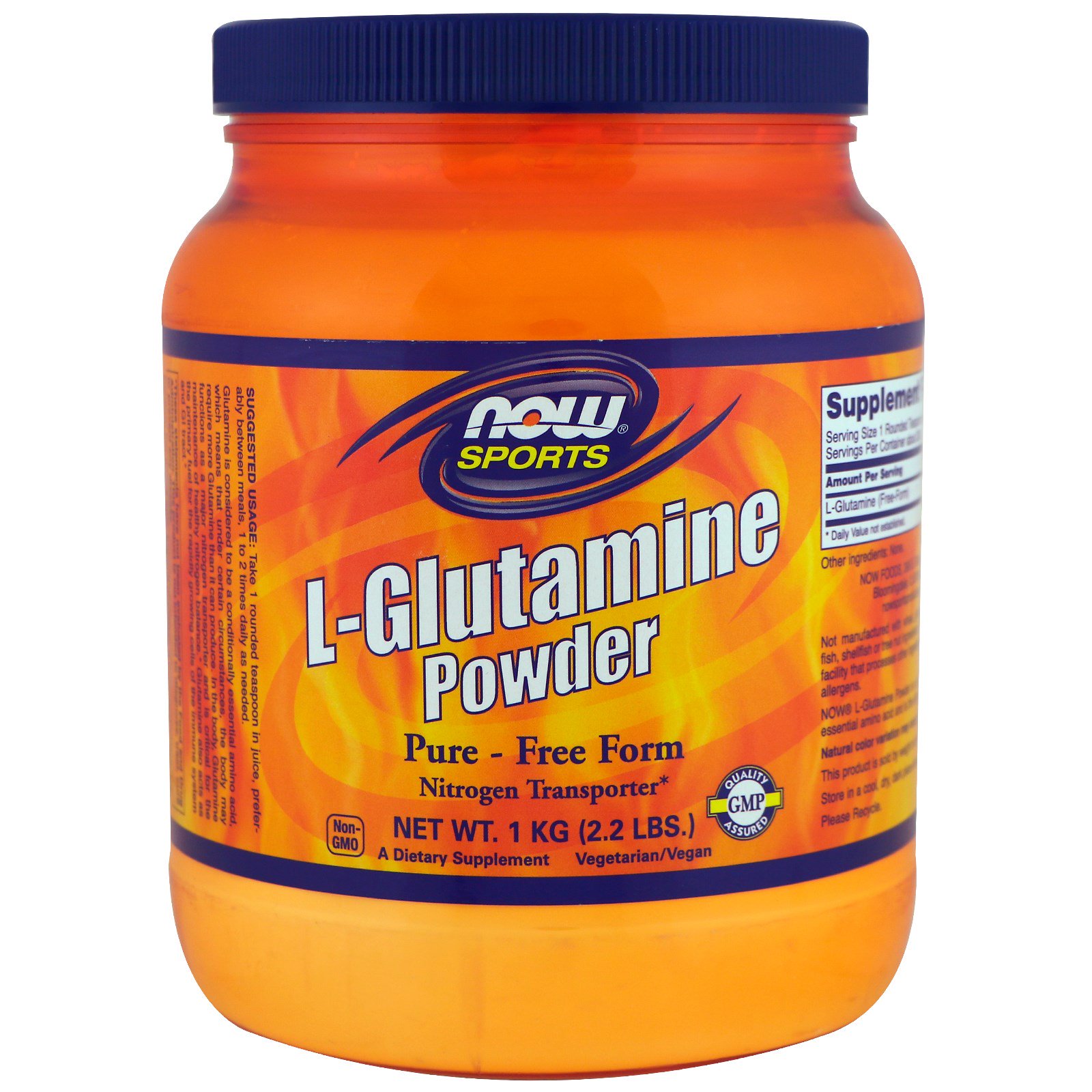 Now Foods, Sports, LGlutamine Powder, 35.3 oz (1 kg)