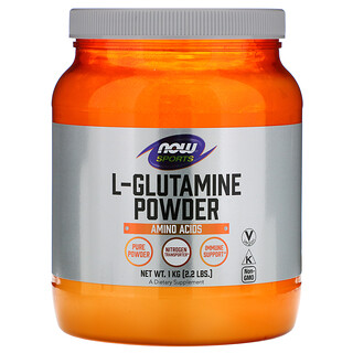 Now Foods, Sports, L-Glutamine Powder, Glutaminpulver, 1 kg (2,2 lbs)