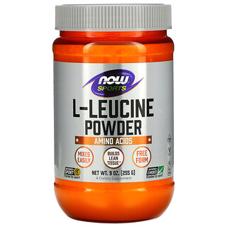 Now Foods, Sport, L-leucine en poudre, 255 g