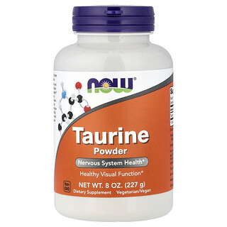 NOW Foods, Taurine Pure Powder, reines Taurinpulver, 227 g (8 oz.)