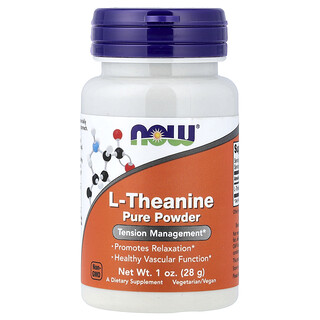 NOW Foods, L-teanina pura en polvo, 28 g (1 oz)