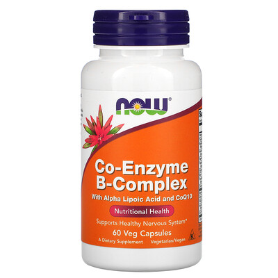 NOW Foods Co-Enzyme B-Complex 60 Veg Capsules
