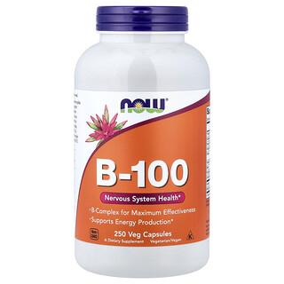 NOW Foods, B-100, 250 cápsulas vegetarianas