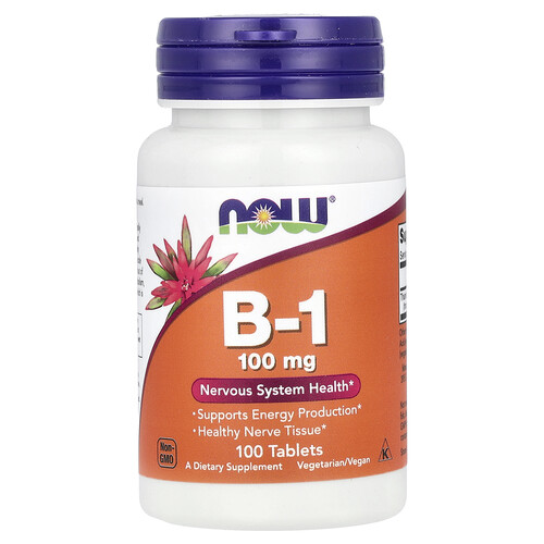 Now Foods B-1, 100 mg, 100 Tablets