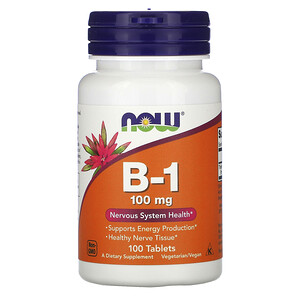 Отзывы о Now Foods, B-1, 100 mg, 100 Tablets