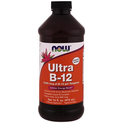 

Now Foods Ultra B-12, 16 жидких унций (473 мл)