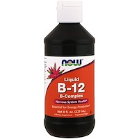 B-12, жидкий, комплекс витамина B, 8 жидких унций (237 мл) - изображение