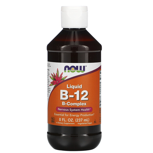 Now Foods, B-12, liquide, complexe-B, 237 ml