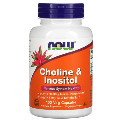 

NOW Foods Choline & Inositol 100 Veg Capsules