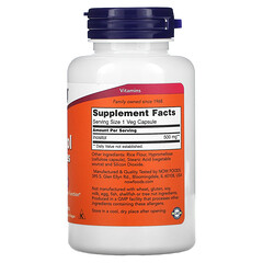 NOW Foods, інозитол, 500 мг, 100 вегетаріанських капсул