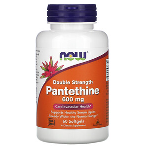 Отзывы о Now Foods, Pantethine, Double Strength, 600 mg, 60 Softgels
