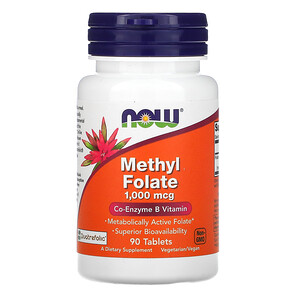 Отзывы о Now Foods, Methyl Folate, 1,000 mcg, 90 Tablets