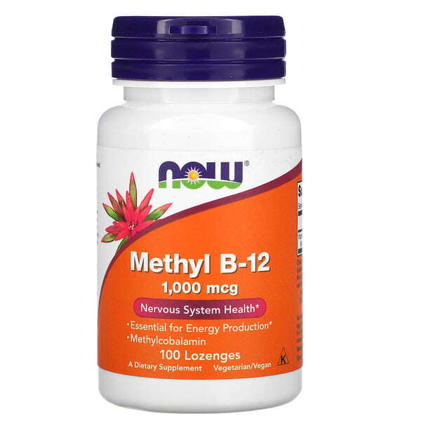 Methyl B-12, метилкобаламин, 1000 мкг, 100 таблеток для рассасывания