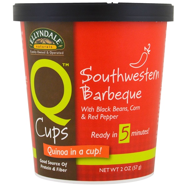 Now Foods, Quinoa Cups, юго-западное барбекю, 2 унции (57 г)