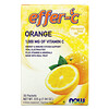 Now Foods, Effer-C, Effervescent Drink Mix, Orange, 30 Packets, 7.5 g Each