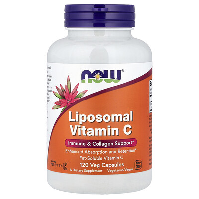 Product Image for NOW Foods, Liposomal Vitamin C, 120 Veg Capsules (0.5 g per Capsule)