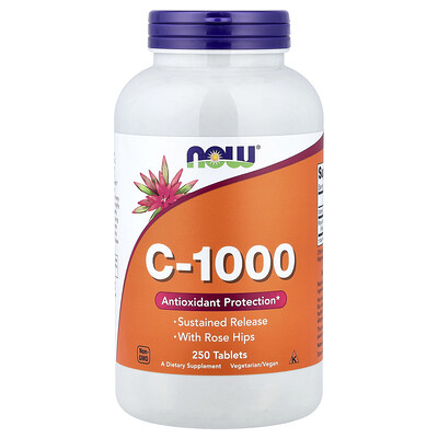 Product Image for NOW Foods, C-1000, 250 Tablets