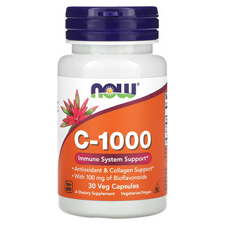 NOW Foods, C-1000, 30 cápsulas vegetales
